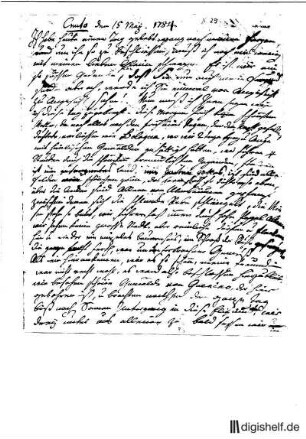 29: Brief von Katharina Gräfin Stolberg-Stolberg an Johann Wilhelm Ludwig Gleim