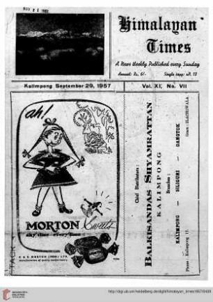 No. VII (29 September 1957)