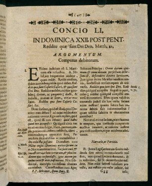 417-427, Concio LI. in dominica XXII. post pentecostes