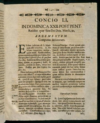 417-427, Concio LI. in dominica XXII. post pentecostes