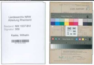 Entnazifizierung Wilhelm Kaske , geb. 23.09.1894 (Landgerichtsdirektor)