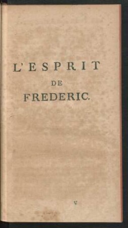 L`Esprit De Frederic.