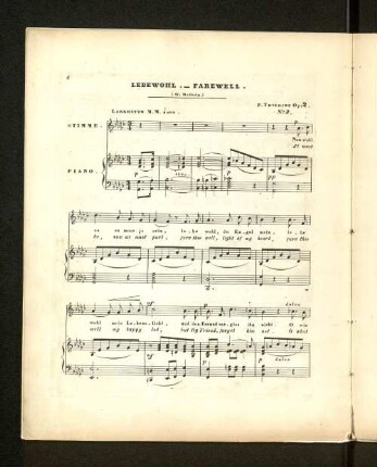 Lebewohl. - Farewell.