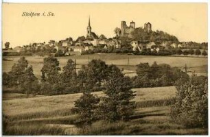Stolpen. Blick auf Stolpen