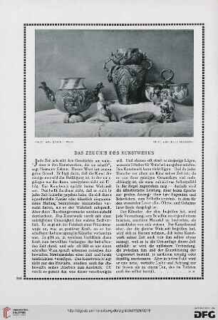 Das Zeugnis des Kunstwerks