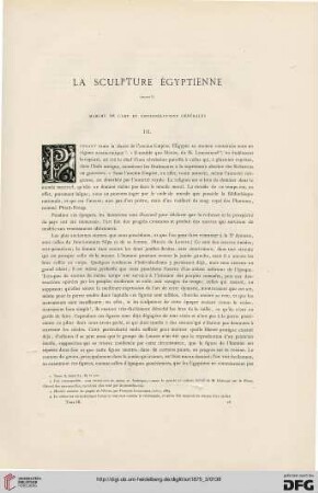 1: La sculpture égyptienne, [1], Marché de l'art et considérations générales
