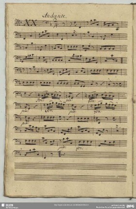 20. Anonymus, Andante, F-Dur