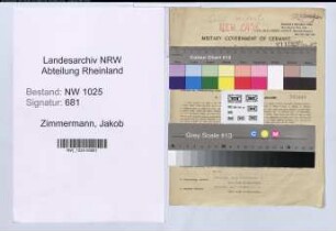 Entnazifizierung Jakob Zimmermann , geb. 16.02.1891 (Stadtinspektor)