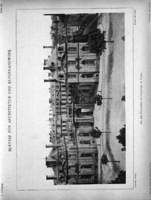 Tafel 48: Die alte Universität zu Strassburg im Elsass