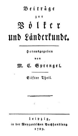 Fortsetzung der Geschichte des Schiffbruches der Antelope eines ostindischen Paketbootes unter Capitain Wilson bey den Pelew oder Palaosinseln im Jahr 1783