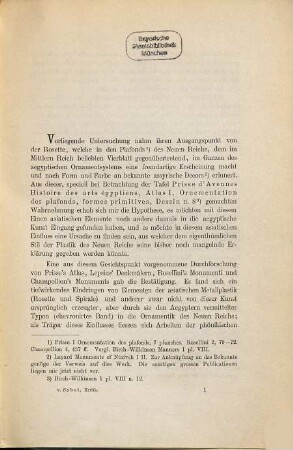 Kritik des ägyptischen Ornaments : archäologische Studie