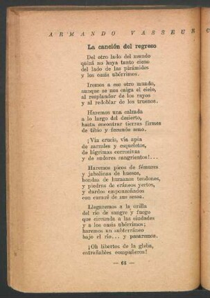 La canción del regreso
