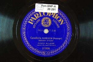 Cavalleria rusticana : Siciliana "O Lola" / (Mascagni)