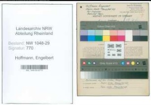 Entnazifizierung Engelbert Hoffmann , geb. 07.11.1897 (Beamter)
