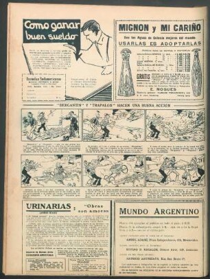 "Bergantín" y "Trapalón" hacen una buena acción [Cómic]