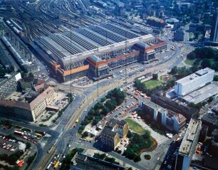 Hauptbahnhof von Leipzig : Blickrichtung Osten