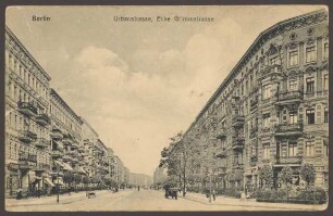 Ansichtskarte "Urbanstrasse, Ecke Grimmstrasse" [2/2]