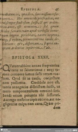 Epistola XXXII.