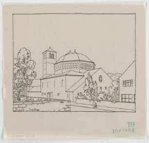 Fischer, Theodor; Nürnberg; Reformations - Gedächtniskirche - Perspektive