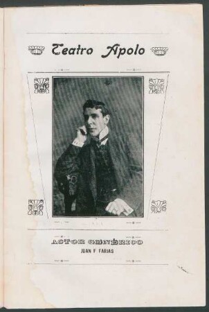 Actor genérico Juan F. Farias [Fotografía]