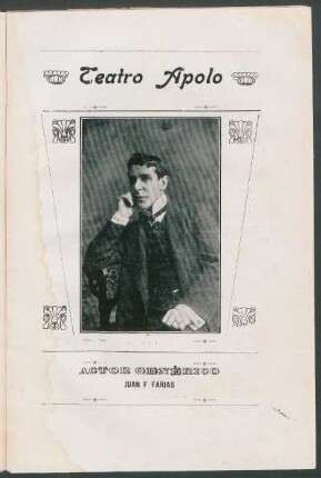 Actor genérico Juan F. Farias [Fotografía]