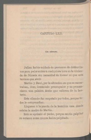 Capítulo LXII. - Un abrazo.