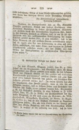2) Antiquarische Notizen von Pastor Kuß.