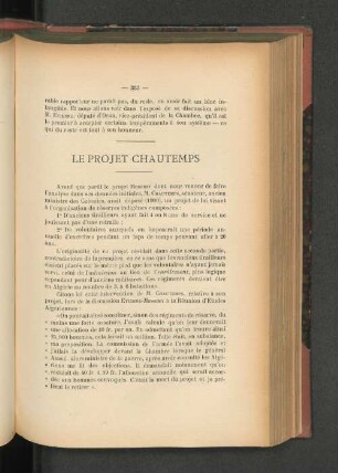 Le Projet Chautemps.