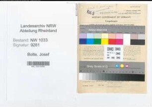 Entnazifizierung Josef Botte , geb. 31.12.1911 (Kriminalinspektor)