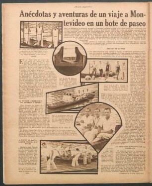 Anécdotas y aventuras de un viaje a Montevideo en un bote de paseo