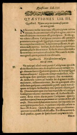 Quaestiones. Lib. III.