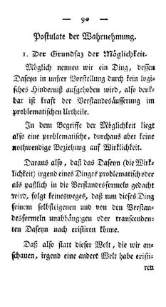 Postulate der Wahrnehmung.