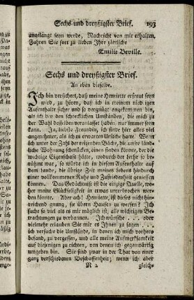 Sechs und dreyßigster Brief. - Vierzigster Brief.