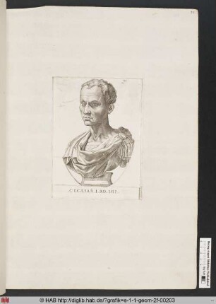 Gaius Julius Caesar, I. römischer Kaiser.