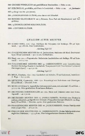 Gemälde alter Meister (Nr. 370-389)