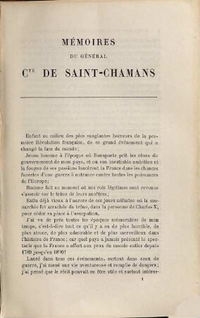Mémoires du Général Cte de Saint-Chamans, ancien aide de camp du Maréchal Soult, 1802-1832