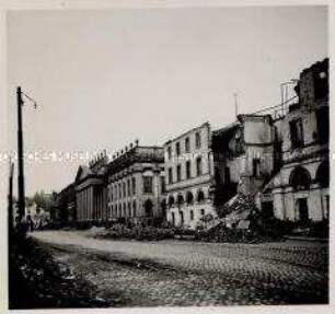 Kassel, Stadtschloß, Weißes und Rotes Palais, Landesbibliothek, zerstört