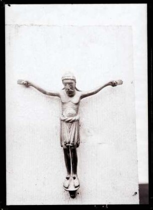 Kirche; Kruzifix, Messing, romanisch