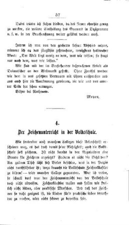 Der Zeichenunterricht in der Volksschule