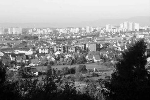 Freiburg, St. Georgen: Vom Rebberg (Grundweg) auf Uffhausen und Weingarten