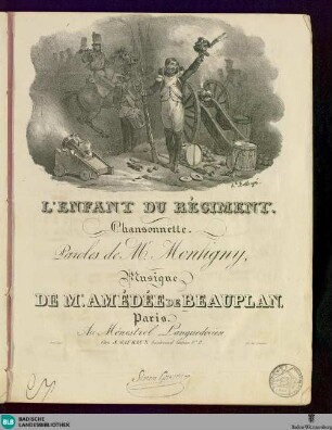 L' enfant du régiment : chansonnette