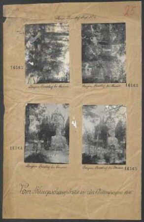 In der Champagne 1914/1915: Bayernfriedhof bei Souain
