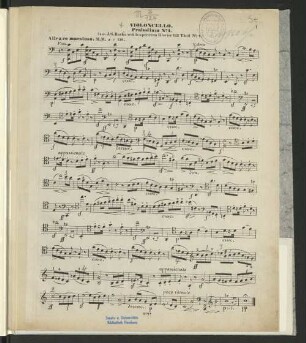 Violoncello. Präludium No. I.