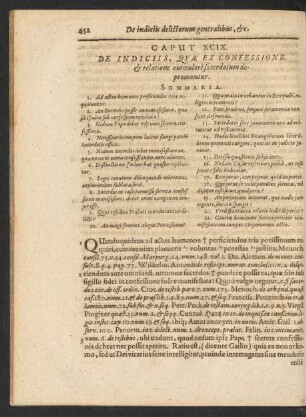 Caput XCIX. De Indiciis, Quae Ex Confessione et relatione auriculari sacerdotum depromuntur.