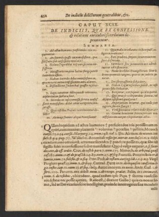 Caput XCIX. De Indiciis, Quae Ex Confessione et relatione auriculari sacerdotum depromuntur.