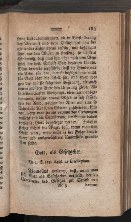 Gott, als Gesetzgeber