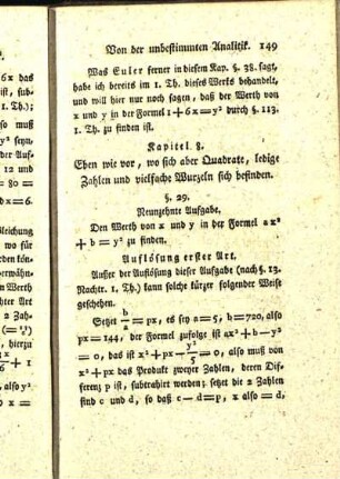 Kapitel 8. Eben wie vor, wo sich aber Quadrate, ledige Zahlen und vielfache Wurzeln sich befinden.