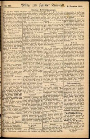 Zweite Ausgabe vom Samstag, den 04. Dezember 1880.