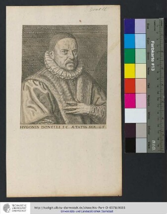 Hvgonis Donelli I. C. Ætatis Svæ 65 / IVB