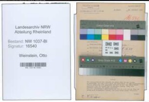 Entnazifizierung Otto Weinstein , geb. 19.03.1908 ()